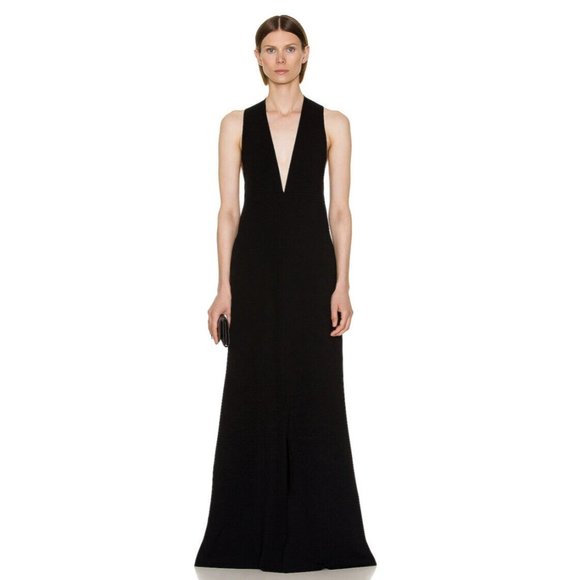 The Row Ingmar Dress Black Twist Back Maxi - Picture 5 of 7